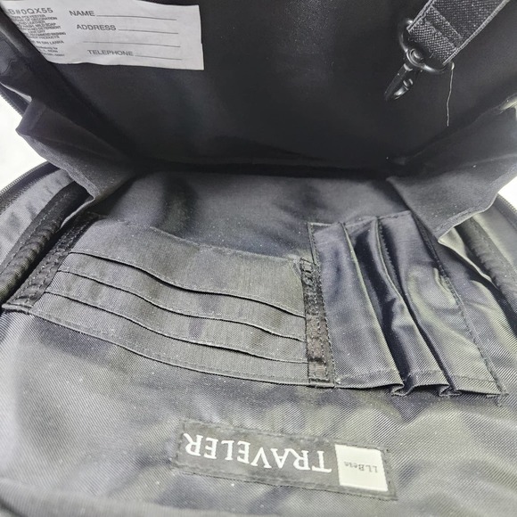 L.L. Bean Traveller Adjustable Strap Crossbody Travel Bag Organizer Black - Picture 5 of 10